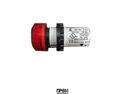 Цоколь лампы индикации красный ECX 1051