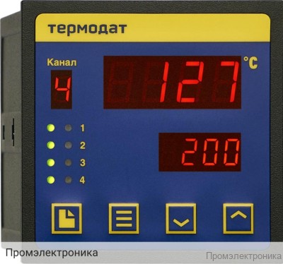 Термодат 13К6/2УВ/1В/2Р/1Р/485 - ПИД-регулятор температуры