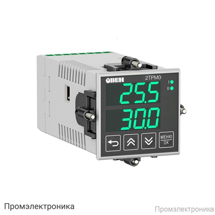 2ТРМ0-Щ5.У3.RS - обновленный двухканальный измеритель с интерфейсом RS-485, зеленая индикация