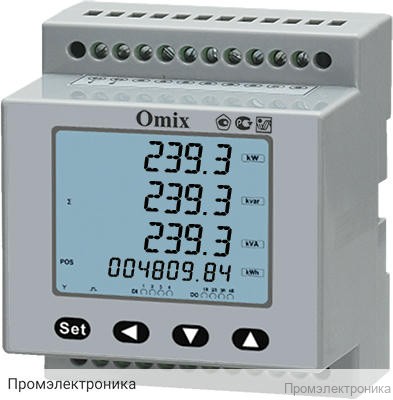 Мультиметр трехфазный OMIX D4-MAY-3-RS485 - анализатор параметров трехфазной сети