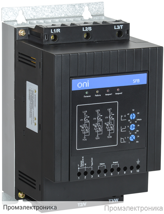 SFB 3Ф 380В 37кВт 75A Uупр 110-220В ONI - устройство плавного пуска