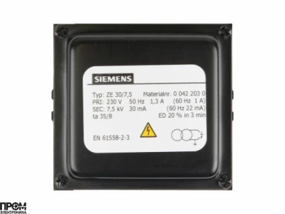 Трансформатор поджига Siemens ZE 30/7,5 00422030