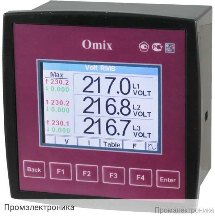 P99-MA-3 - анализатор параметров трехфазной сети