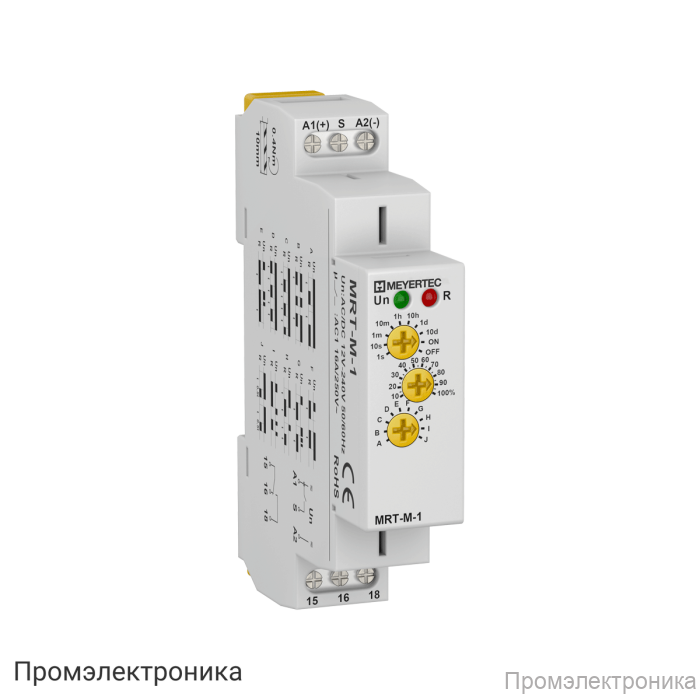 MRT-M-1 - реле времени многофункциональное, 1хSPDT, 12…240V AC/DC