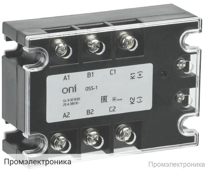 OSS-1 40А 380В AC 3-32В DC ONI - реле твердотельное