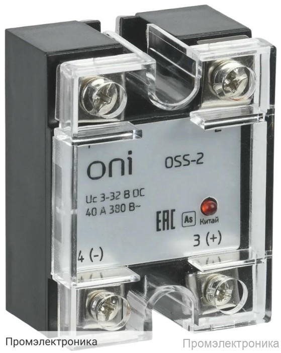 OSS-2 40А 380В AC 3-32В DC ONI - реле твердотельное