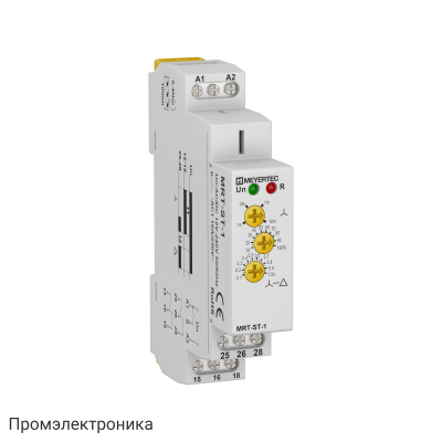 MRT-ST-1 - реле времени для двигателей "звезда-треугольник", 1хSPDT, 12…240V AC/DC