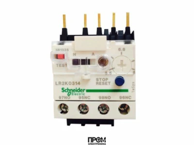 Тепловое реле перегрузки Schneider Electric LR2K 0314 (5,5 - 8,0 A)