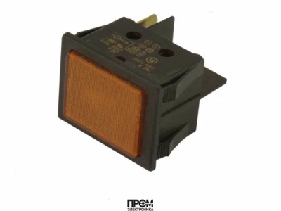 Индикаторная лампа оранжевая квадратная