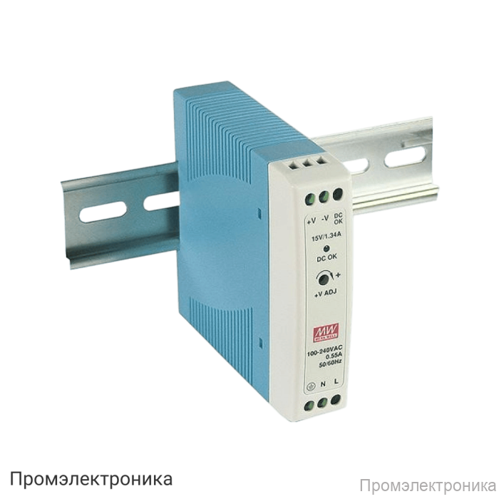 MDR-20-24 - блок питания AC-DC на DIN-рейку 24Вт