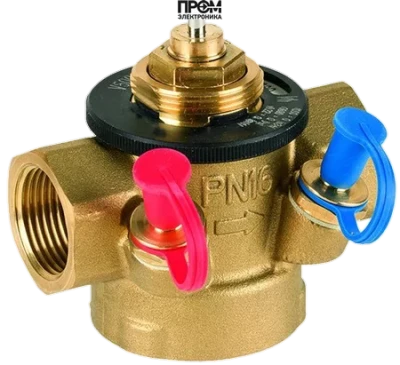 V5005TY10251500 Клапан регул-й Ду25, 200 … 1500 л/ч, 20 … 400 кПа, ход штока 2.5 мм, ниппели SafeCo