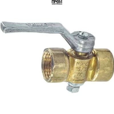 Кран для манометра трехходовой 11б18бк/11б38бк Ду15 Ру16 ВР G1/2"-М20х1,5 с рукояткой