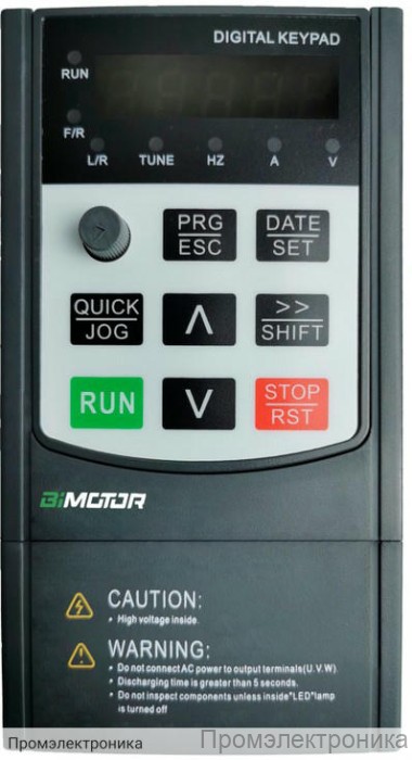 BIMOTOR BIM-500M-0,75G-S2 0,75 кВт 220В 1ф. BIM500M075GS2 - преобразователь частоты