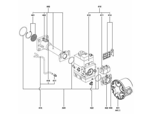 Газовая рампа Elco d312