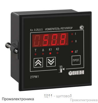 2ТРМ1-Щ11.У.РР - измеритель-регулятор двухканальный
