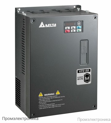 Лифтовые преобразователи частоты Delta Electronics VFD055ED43S (5.5кВт 3ф 400В) серии VFD-ED