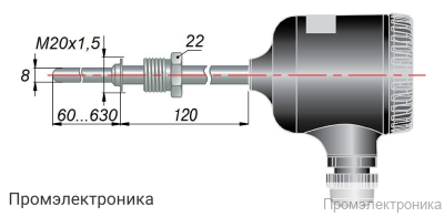 ДТС035Е.EXIA - термопреобразователь сопротивления с выходным сигналом 4...20 мА в искробезопасном исполнении
