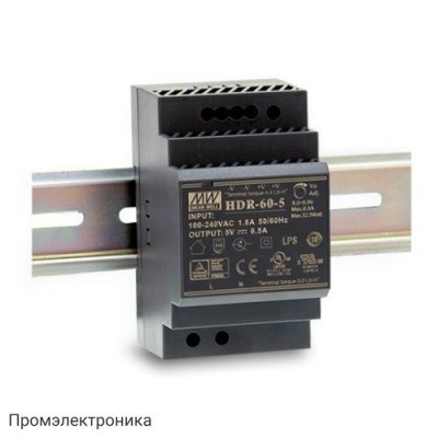 HDR-30-24 - блок питания AC-DC, 36Вт