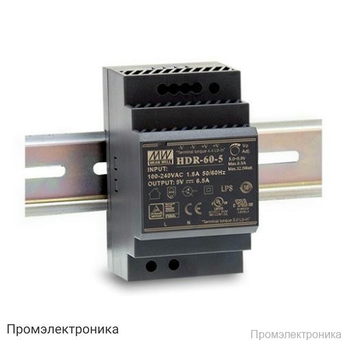 HDR-30-24 - блок питания AC-DC, 36Вт