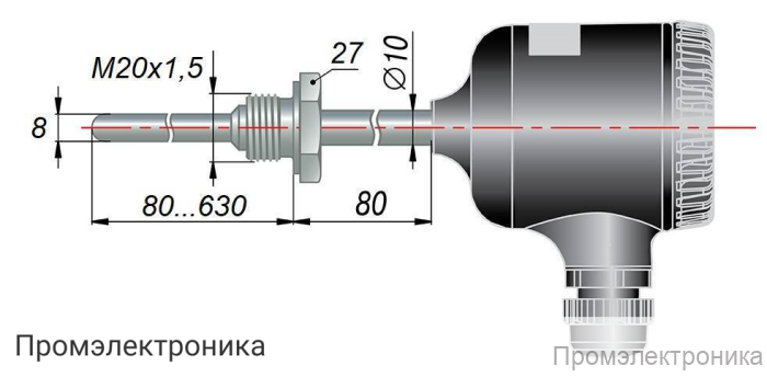 ДТС065Е.EXIA - термопреобразователь сопротивления с выходным сигналом 4...20 мА в искробезопасном исполнении