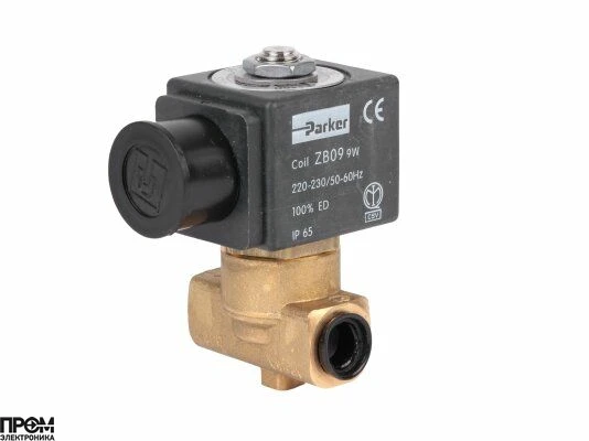 Жидкотопливный электромагнитный клапан Parker НЗ 140CR 1/4 с катушкой ZB09
