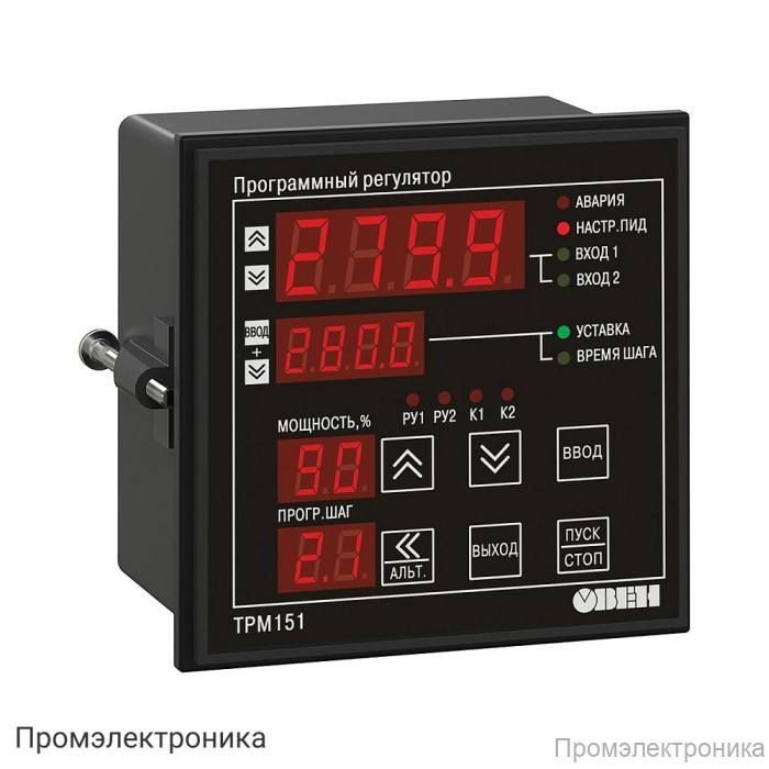 ТРМ151-Щ1.РР.08 - универсальный двухканальный программный ПИД-регулятор