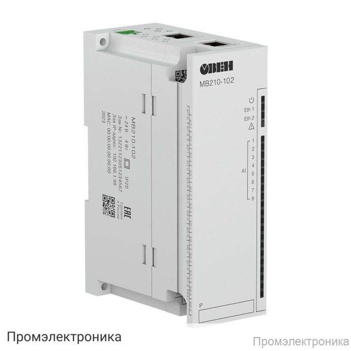 МВ210-102 - модуль аналогового ввода с быстрыми входами (Ethernet)