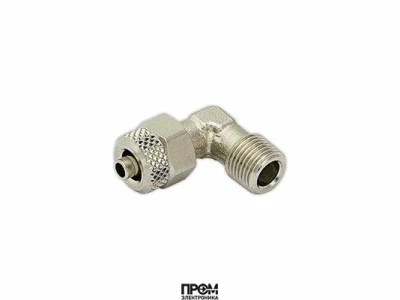 Ниппель измерения давления воздуха угловой Ø4/6 мм - R1/8"