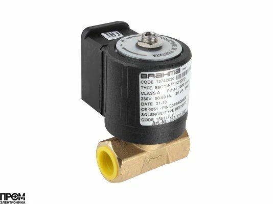 Газовый электромагнитный клапан Brahma E6G*SR8*1/2*GFD 13742020