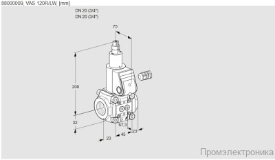 Kromschroder VAS 120R/LW 88000009
