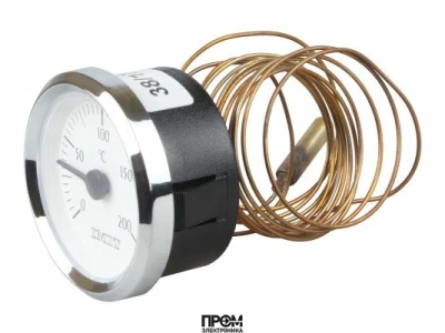 Термометр Ecoflam Ø40, 200ºС