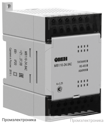 МВ110-224.2АС - модуль ввода аналоговых сигналов (2 канала)