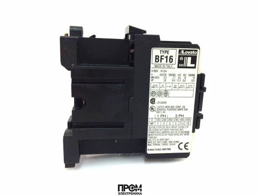 Миниконтактор Lovato BF16 10 A230