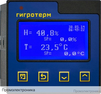 Мерадат-М38 - одноканальный измеритель-регулятор температуры и влажности