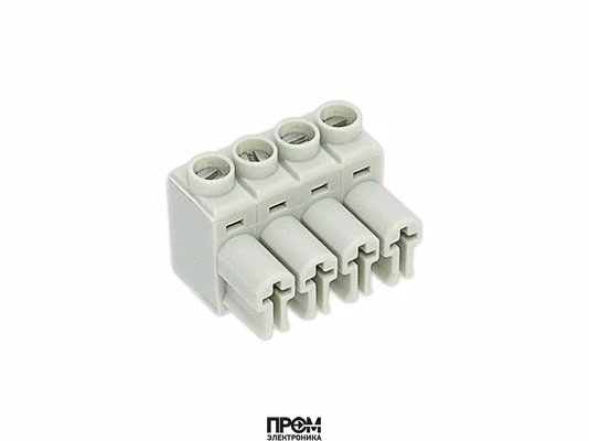 Разъём Wieland 4P, серый, мама