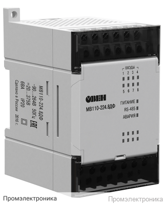МВ110-224.8ДФ [М01] - модуль ввода дискретных сигналов (8 изолированных каналов), напряжение входа 220 В