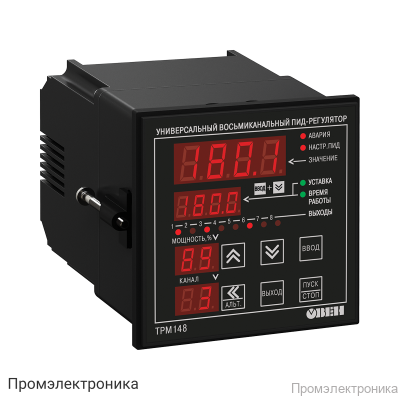 ТРМ148-ТТТТРРРР - универсальный ПИД-регулятор 8-ми канальный