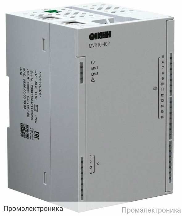 МУ210-402 - модуль дискретного вывода (16 каналов) с электромагнитным реле
