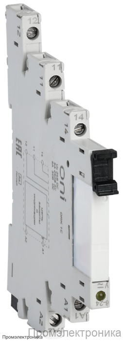 ORK с розеткой 1A 24В DC ONI - реле интерфейсное