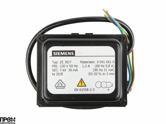 Трансформатор розжига Siemens ZE 30/7 00416610