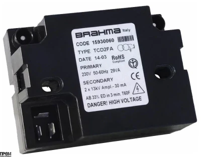 Трансформатор розжига Brahma TCD2FA 15930060