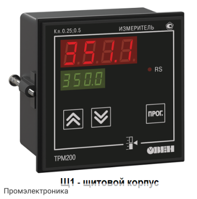 ТРМ200-Щ1 - измеритель двухканальный с интерфейсом RS-485