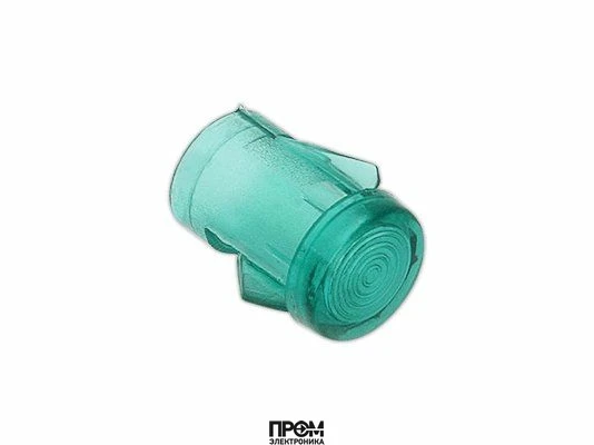 Пластмассовая насадка для лампочки зелёная
