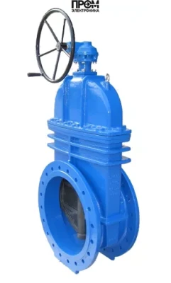 Задвижка чугунная 30ч39р аналог МЗВ Ду700 Ру16 с редуктором