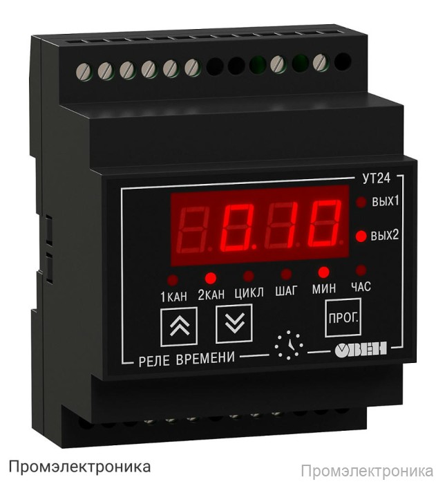 УТ24-Д.С - микропроцессорное реле времени двухканальное