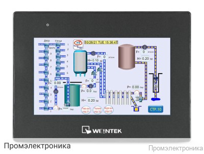 Weintek cMT2078X (CODESYS, MQTT,OPC UA) 7″ - панель оператора