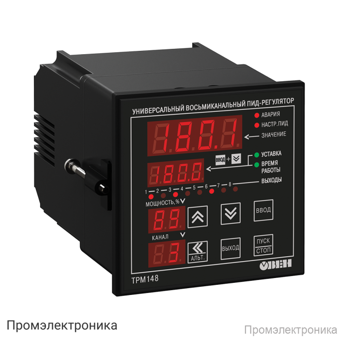 ТРМ148-И - универсальный ПИД-регулятор 8-ми канальный