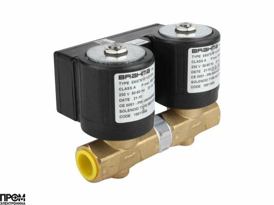 Двойной электромагнитный клапан Brahma GVC10*1/2*S*S 13991920
