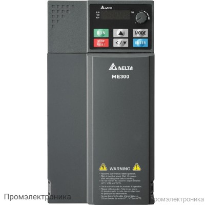 Преобразователи частоты Delta Electronics VFD7A5ME21ANNAA (1.5 кВт 1ф 230В) серии ME300