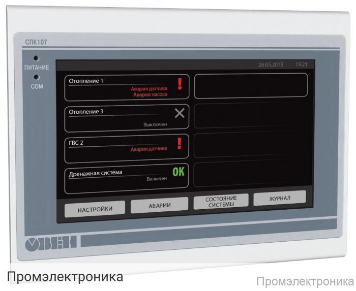 СПК - панельный программируемый логический контроллер